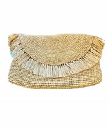 NWOT Mar Y Sol Tanya Raffia Straw Crossbody Bag Clutch - €20,21 EUR