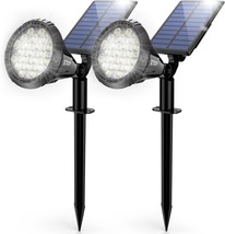 Solar Spot Lights Outdoor 21 LEDs Solar Outdoor Lights Auto On Off with ... - £45.51 GBP