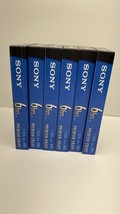 Sony T120VL Premium Grade VHS Video Tapes New Out Of Wrapper Lot Of 6 - $11.83