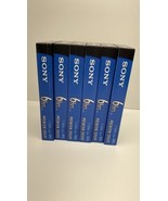 Sony T120VL Premium Grade VHS Video Tapes New Out Of Wrapper Lot Of 6 - $16.57 CAD
