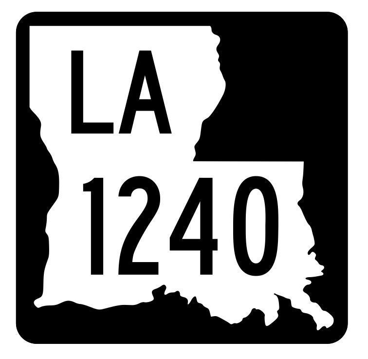 Primary image for Louisiana State Highway 1240 Sticker Decal R6461 Highway Route Sign