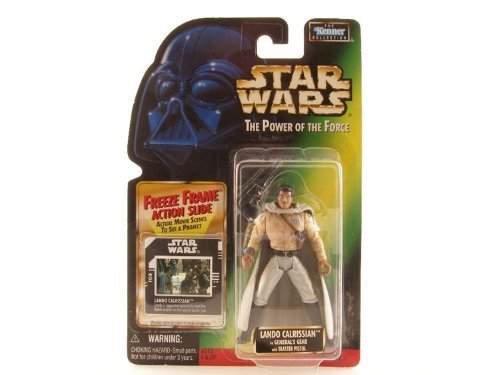 Star Wars Power of the Force Freeze Frame Lando Calrissian in General's Gear Act - $4.90