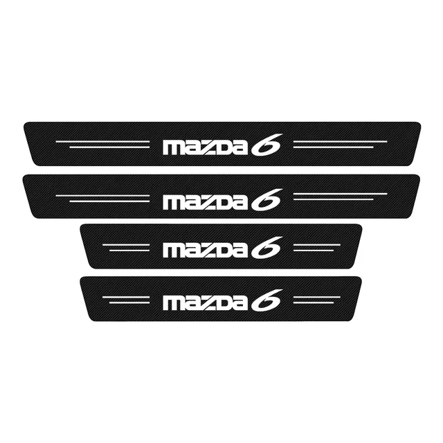 4Pcs Car Scuff Plate Door Threshold Sill Stickers For 6 GG GY GG1 GT GH GJ GL St - £59.23 GBP