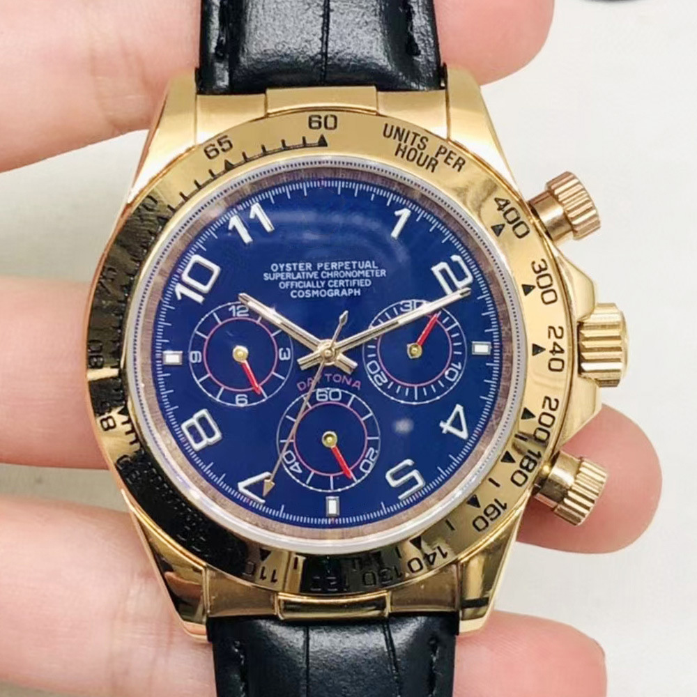 Mechanical Watch Six-Pin Tongna Rose Blue Automatic Mechanical Watches Watch Dl1