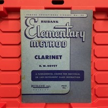 Rubank Elementary Method Clarinet N W Hovey Educational Library No 34 Book Vtg - $13.49