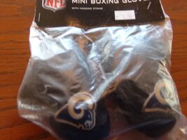 LA Rams NFL "Collectible" Black 4In. Mini Boxing Gloves by Fremont Die $... - $6.68