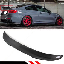 FOR 2015-19 BMW F82 M4 COUPE PSM STYLE HIGH KICK CARBON FIBER TRUNK SPOI... - £108.29 GBP