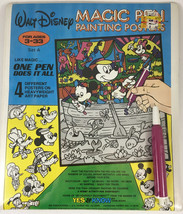 Vintage 80s Mickey Mouse Magic Pen Painting Posters Disney Lee Publicati... - $28.45