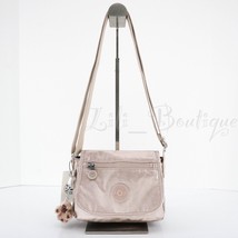 NWT Kipling AC8281 Sabian Crossbody Mini Shoulder Bag Polyamide Quartz Metallic - £32.44 GBP