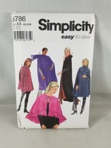 McCall&#39;s Easy to Sew Cape Sewing Pattern 5786 Short Long Hood 4 Styles S... - $9.48