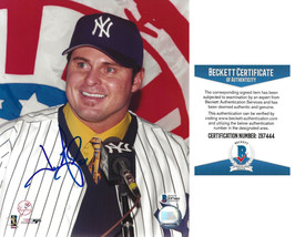 Jason Giambi New York Yankees signed baseball 8x10 photo Beckett COA autographed - £78.00 GBP