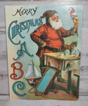 Merry Christmas ABC Alphabet Book Replica of Antique Original No 1890 PB - $10.93