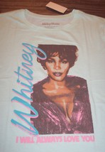 Women&#39;s Vintage Style Whitney Houston I Will Always Love You T-shirt Small New - £15.92 GBP
