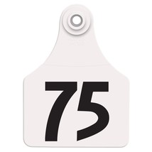 Allflex Global Large Numbered Tags 51-75 White - $50.82