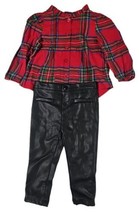 Wonder Nation Baby Girls Holiday Top &amp; Pants 2 Piece Set  Size 18 Months... - $14.84