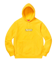 DS Supreme Yellow Bandana Box Logo Hooded Sweatshirt Hoodie Size XLarge IN HAND! - £619.66 GBP