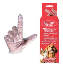 Dog &amp; Cat Dental Oral Hygiene Clean Pets Teeth Finger Toothbrush Gloves 5 ct - £8.64 GBP