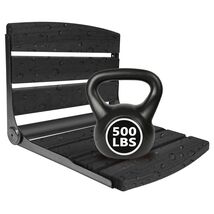 Uimoso Foldable Shower Seat Wall Mounted Folding Shower Bench 400LBS Cap... - $74.25