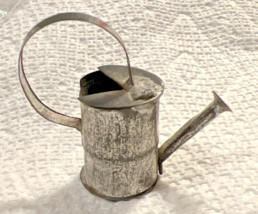 Vintage Handmade Miniature Dollhouse Doll House Tin Watering Can 1 5/8” - $8.42