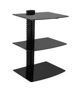 MegaMounts 3 Shelf Tempered Glass Multimedia Mounting Unit - $100.74 CAD