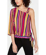 Size XS, Thalia Sodi Womens One-Shoulder Tie-Hem Top Free Shipping NWT - $16.99