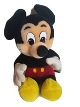 Vintage Mickey Mouse Plush Walt Disney World Disneyland VTG 12&quot; Retro 80s - $23.51