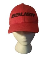 Bauer Hockey Hat New Era 39thirty Cap Child Youth Red - £11.68 GBP