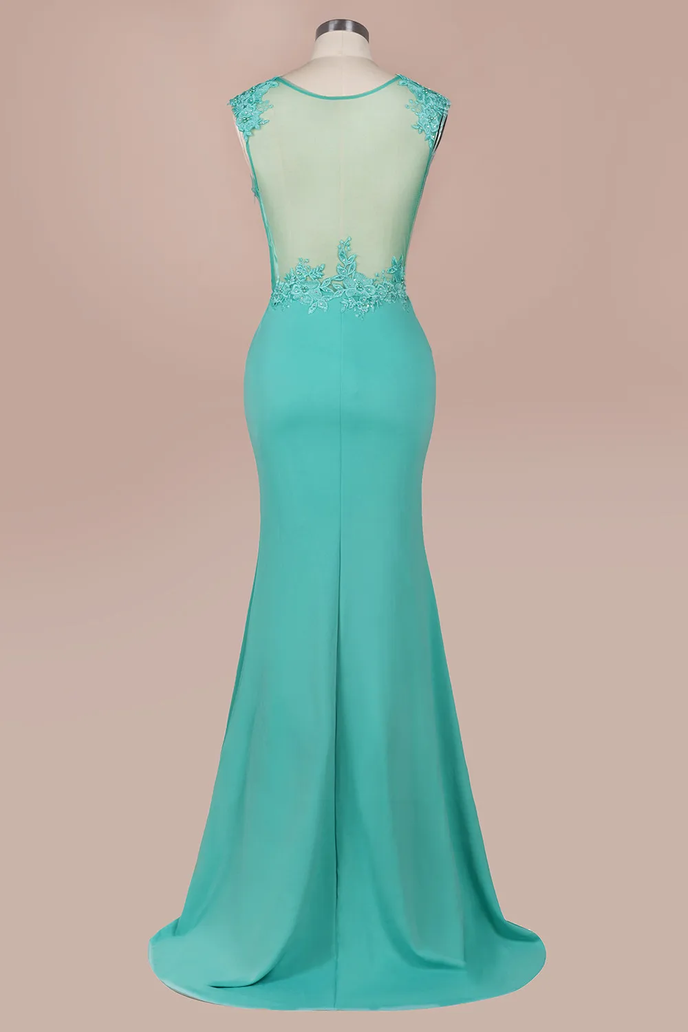 New Arrival Green   Prom Dresses Long  Illusion Sleevess Evening Party D... - £95.68 GBP