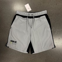 NWT Nike DQ1925-077 Men Dri-FIT Flex Training Shorts Standard Grey Black Size M - £27.93 GBP