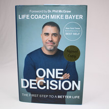 SIGNED One Decision By Mike Bayer Hardcover Book With DJ 2020 1st Edition Copy - £29.68 GBP