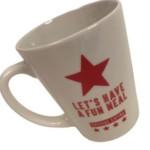 Vintage Mug Lets Have A Fun Meal Special Eating Red Star Foodie Cup retro - £11.67 GBP