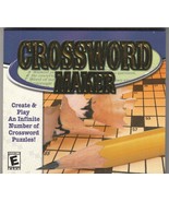 Crossword maker CDRS786 PC CD-Rom by Cosmi  for Win 98/XP  2005 - $11.87