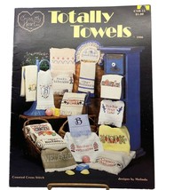 Vintage Cross Stitch Patterns, Totally Towels 1986, Cross My Heart CSB 15 - $7.85