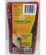 Country Lane Candle Supplies 1 Lb Block Of Red Apple Peel Scented Candlewax - £10.44 GBP