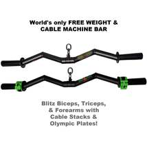 HOG LEGS &#39;Super&#39; SubPrimal Cable and Free Weight Bar - £141.73 GBP