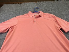 Tommy Bahama Short Sleeve Polo Shirt Size Medium Peach 59% Modal - £8.54 GBP