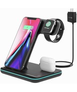 Techno S Fast 3 in 1 Wireless Dock Charging Station for Apple,Samsung + ... - $133.11 CAD