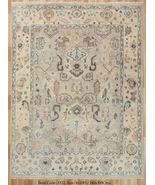 Muted Traditional Modern Oriental Wool Rug custom handmade neutral susta... - $1,025.59