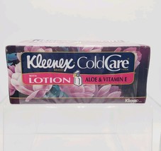 Vintage 1986 KLEENEX ColdCare with Lotion TISSUES Purple Floral Aloe Vit... - $281.48 MXN
