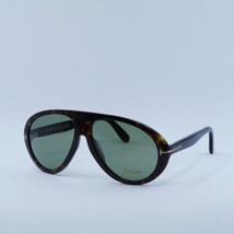 TOM FORD FT0988 52N Dark Havana / Green 60-15-140 Sunglasses New Authentic - £147.38 GBP