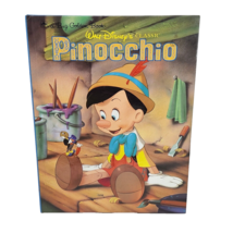 Vintage 1990 Walt Disney&#39;s Classic Pinocchio Hard Cover A Big Golden Book - $19.00