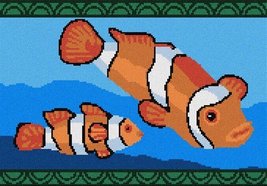 Pepita Needlepoint kit: Clownfish, 10&quot; x 7&quot; - $50.00+