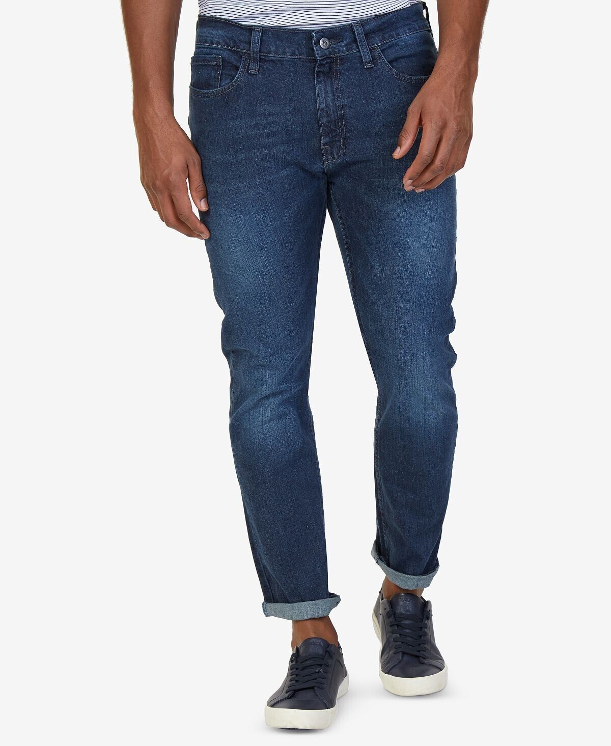 Nautica Men&#39;s Slim-Fit Stretch Jeans Smokey Blue Wash 36x32 B4HP - $24.95