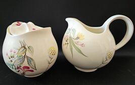 Eva Zeisel Hallcraft Bouquet Creamer and Sugar Bowl with Lid by HALL Chi... - $42.39