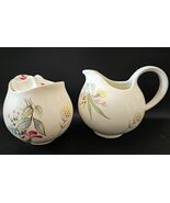 Eva Zeisel Hallcraft Bouquet Creamer and Sugar Bowl with Lid by HALL Chi... - $59.08 CAD
