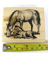  Horse with Foal Colt Mare PSX Santa Rosa Rubber Stamp PSX G-1876 Ranch ... - £10.08 GBP