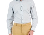 Alfani Mens Regular Fit Stain Resistant Honeycomb Dress Shirt Teal 15-15... - $19.99