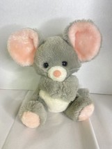 Dakin Stuffed Plush Gray Mouse Wind Up VTG 1982 Musical Plays Three Blind Mice - £59.35 GBP