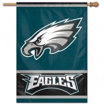 Philadelphia Eagles Primary Logo Single-Sided Vertical Banner, 28" x 40"  - £27.72 GBP