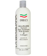 LA-BRASILIANA DIECI All-In-One Instant Keratin &amp; Collagen Treatment, Liter. - $88.00